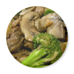 Beef, broccoli & mushroom stir fry magnets