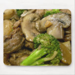 Beef, broccoli & mushroom stir fry mouse pads