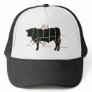 Beef Butcher Chart - Tasty Delicious Yummy Beef! Mesh Hats