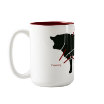 Beef Butcher Chart - Tasty Delicious Yummy Beef! Coffee Mug