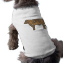Beef chart meat pet clothing