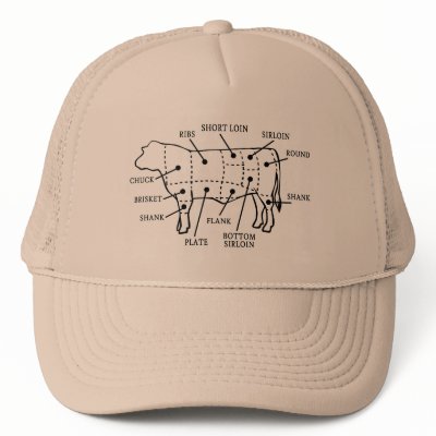 BEEF COW TRUCKER HATS by nassosvakalis