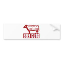 Beef_Cuts Bumper Stickers