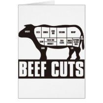 Beef_Cuts Greeting Cards