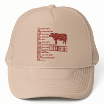 Beef_Cuts Mesh Hats