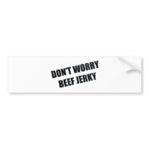 BEEF JERKY BUMPER STICKER