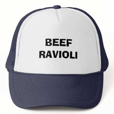 BEEF RAVIOLI HAT by dgreenfi
