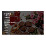 Beef rolls with boiled potatoes business card