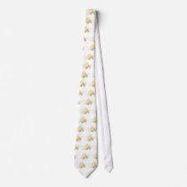 Beehive of Coiled Straw and Flowers Necktie