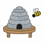 Beehive with bee embroidered hoody