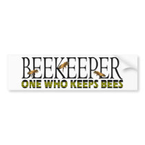BEEKEEPER bumper sticker