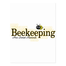 beekeeping sweet rewards postcards