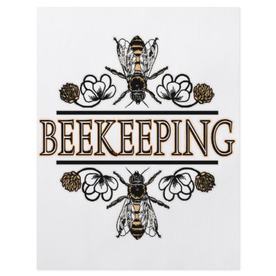 beekeeping with worker bees full color flyer by BeeCharmer