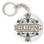 beekeeping with worker bees keychains