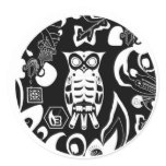 Beeline Owl Logo Sticker Black