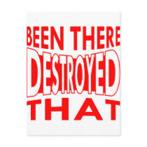 Been There Destroyed That Postcard