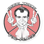 beep twice for peace stickers