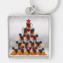 Beer and Chips Key Chains