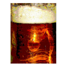 Beer and Foam Postcard