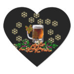 Beer and Peanuts Heart Sticker