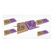 Beer as Be Beryllium and Er Erbium Personalized Photo Card