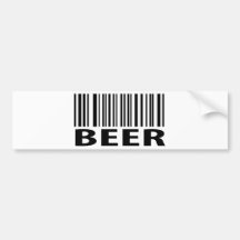 beer barcode label icon bumper sticker