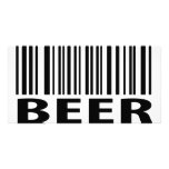 beer barcode label icon photo cards