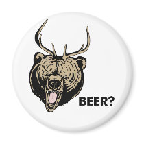 Beer Bear Deer magnets
