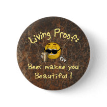 Beer Beautiful Pinback Buttons