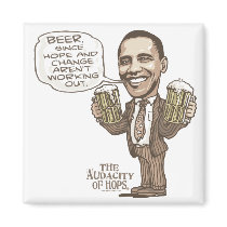 Beer because Hope Change Aren't Working Fridge Magnet