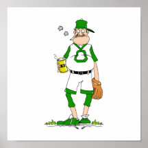 Beer Belly Ball Player Print