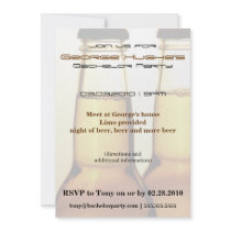 Beer Bottle Bachelor Party Invitations