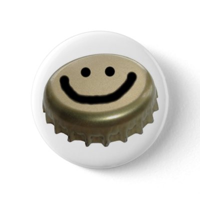 Beer Bottle Cap Smiley Face by RedneckHillbillies