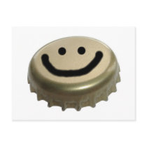 Beer Bottle Cap Smiley Face