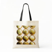 Beer Bottlecap Bling Canvas Bag