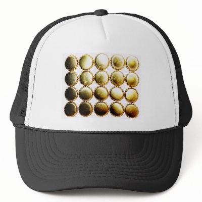 Beer Bottlecap Bling Hat by RedneckHillbillies