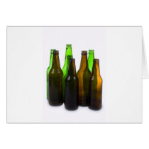 beer bottles greeting cards