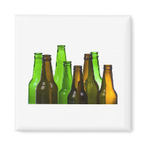 beer bottles refrigerator magnets