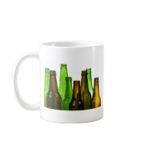 beer bottles coffee mugs