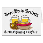 Beer Brats Pretzels German cards