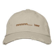 beer cap embroidered baseball cap