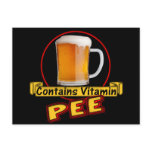 Beer Contains Vitamin Pee T-shirts Gifts Post Card