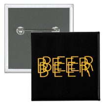 BEER Double Vision - Black and Gold Pin