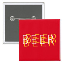 BEER Double Vision - Red and Yellow Pin