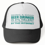 Beer Drinker 3% Talent Mesh Hats