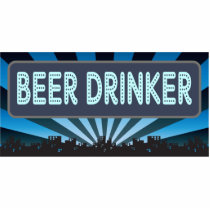 Beer Drinker Marquee Photo Sculptures