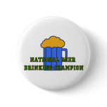 Beer Drinking Champion Button