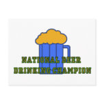 Beer Drinking Champion Postcard