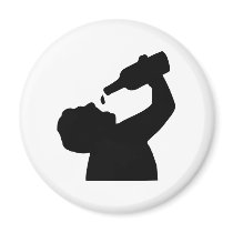 Beer drinking magnet