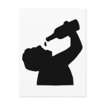 Beer drinking postcards